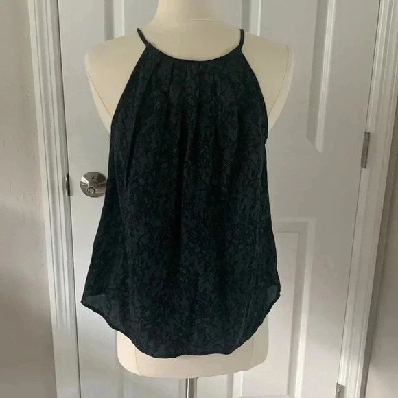 Joie silk tank black lace print size small - Picture 3 of 7